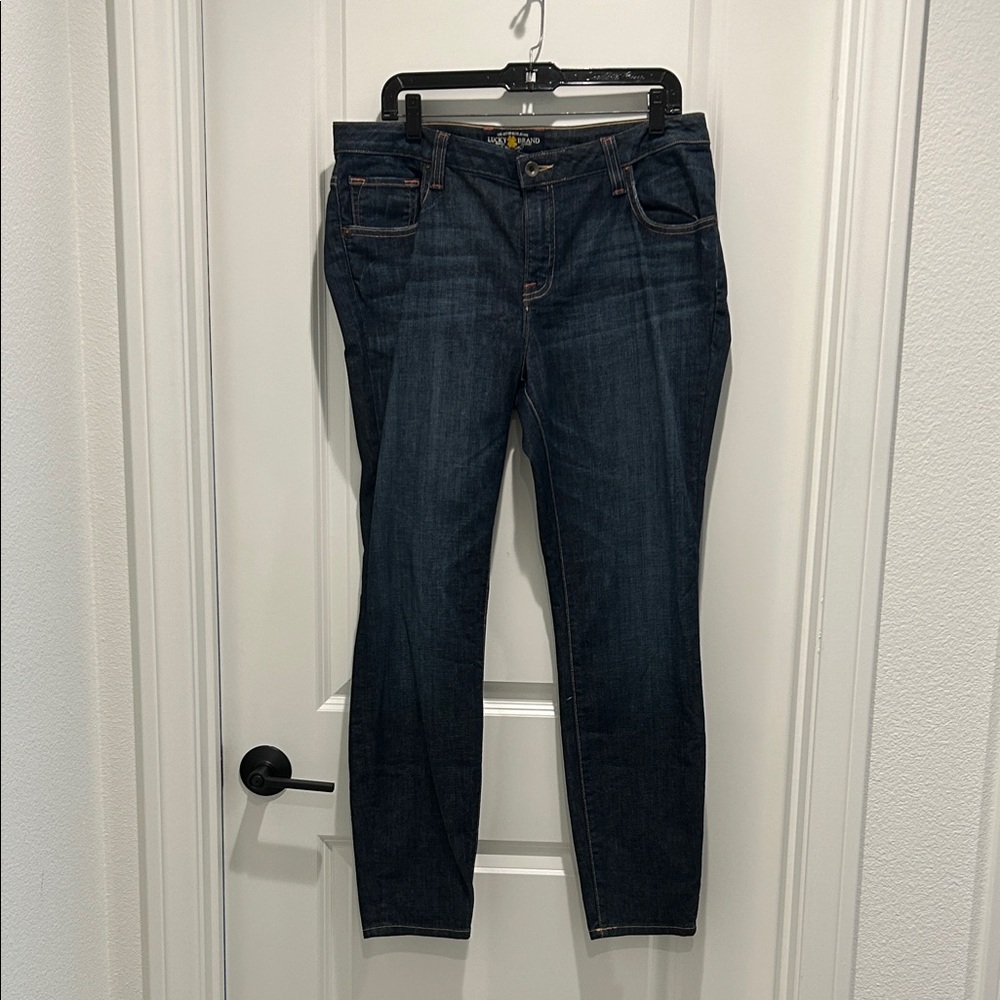 Lucky Brand Ginger Skinny Dark Blue Jeans